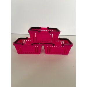 Shopkins Pink Shopping Baskets Set of 3
